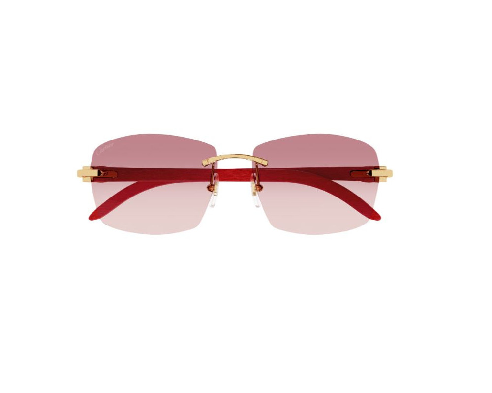 lunettes Cartier - lunettes Cartier bois - Lunettes Cartier rose
