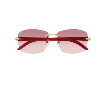 103186-lunettes Cartier - lunettes Cartier bois - Lunettes Cartier rose