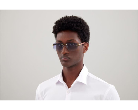 103190-lunettes Cartier - lunettes Cartier de soleil - lunettes Cartier bleu