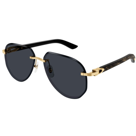 Cartier Zonnebril Hoorn en Hout Uitzondering CT0440S