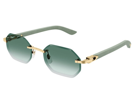 146630-Cartier Zonnebril Hoorn en Hout C CT0439S