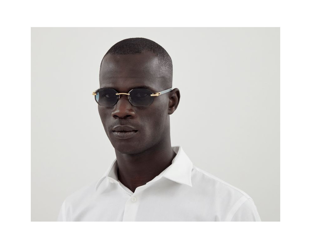 Lunettes de Soleil Cartier Corne et Bois Décor C CT0439S
