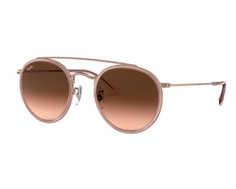 159520-Ray-Ban Zonnebril Rond Dubbele Brug RB3647N