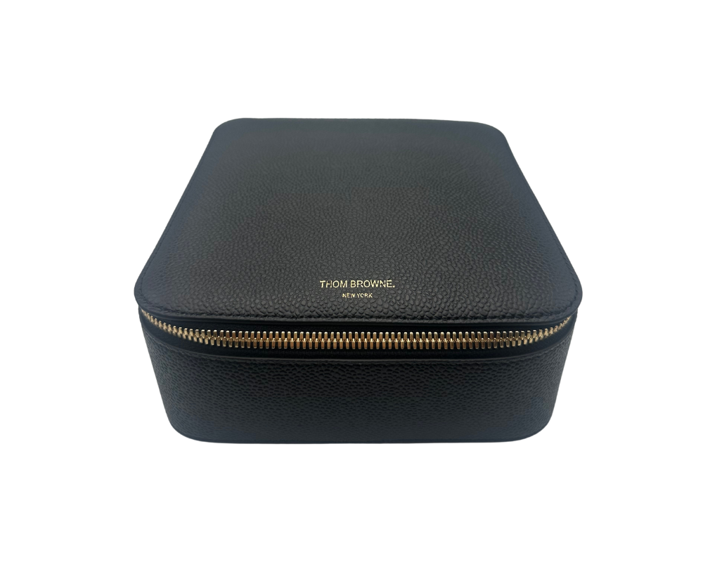 Leren reisetui Thom Browne bril UAC067A
