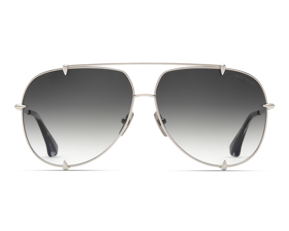 DITA Talon 23007-I Zonnebril - Dun zilver pilotenmontuur