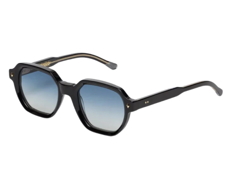 238350-Lunettes de soleil John Dalia Giorgio C101 noir verres bleu en acétate