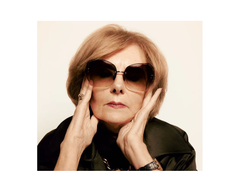 Linda Farrow Lila Zonnebril