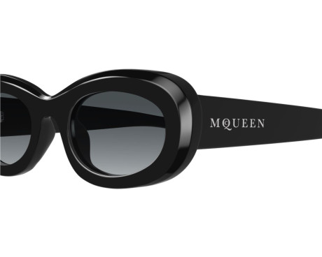 256670-Alexander McQueen Logo Zonnebril AM0527S