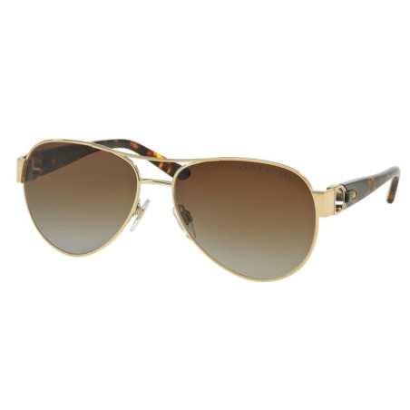 Ralph Lauren RL7047Q 9116T5 Glimmend bleek goud gepolariseerd