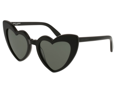 47304-Lunettes de soleil Saint Laurent Lou Lou SL 181 001 Noires Forme Coeur | Revendeur Agréé Saint Laurent | product_reduce_price