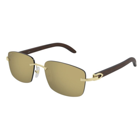 Cartier Zonnebril Bois Décor C CT0013RS