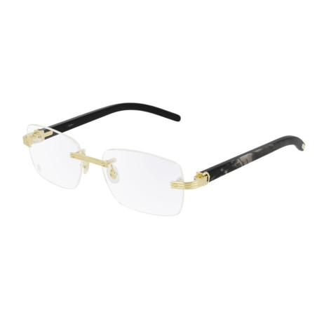 Cartier Première C Hoorn en Hout Bril CT0286O